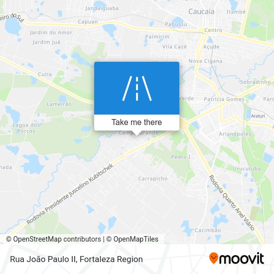 Rua João Paulo II map