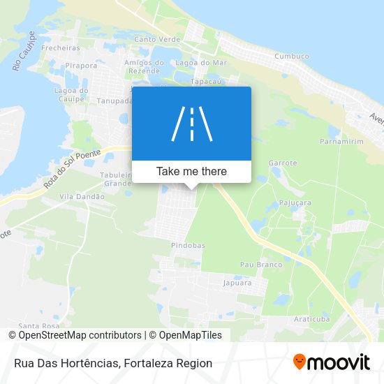 Rua Das Hortências map