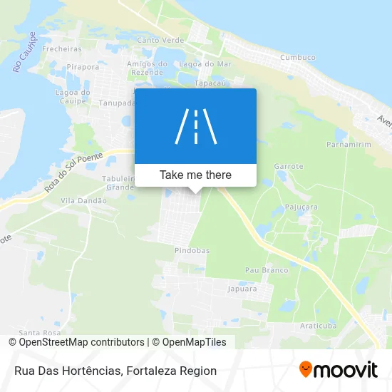 Rua Das Hortências map