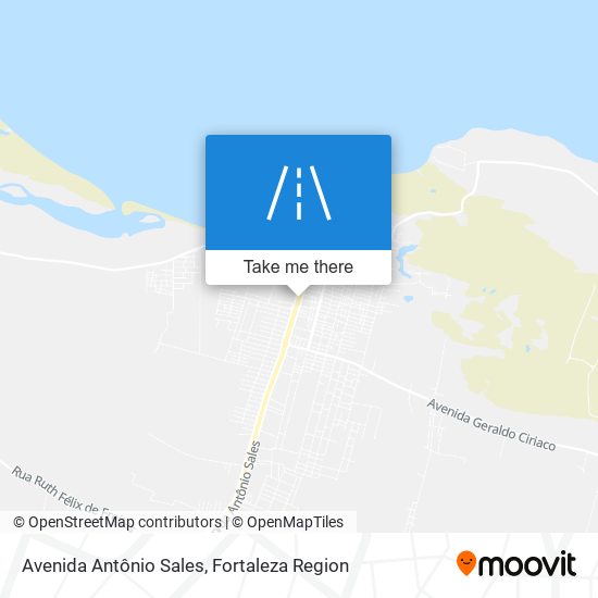 Mapa Avenida Antônio Sales