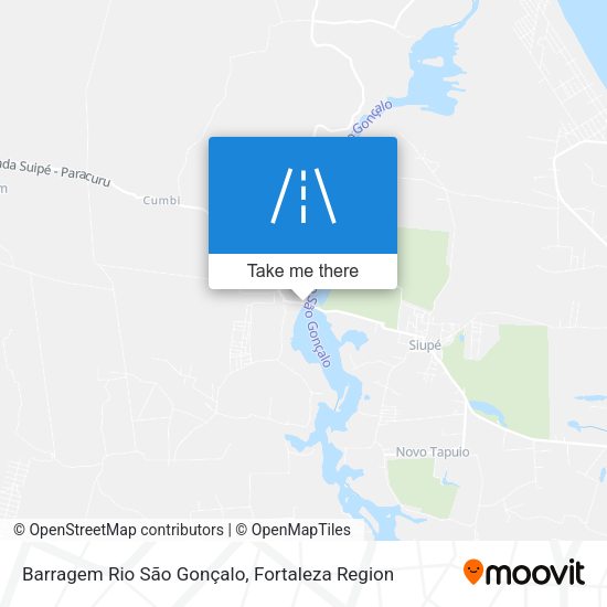 Barragem Rio São Gonçalo map