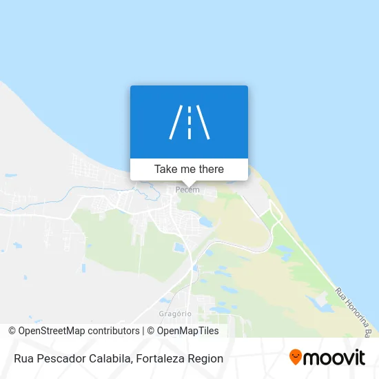 Rua Pescador Calabila map