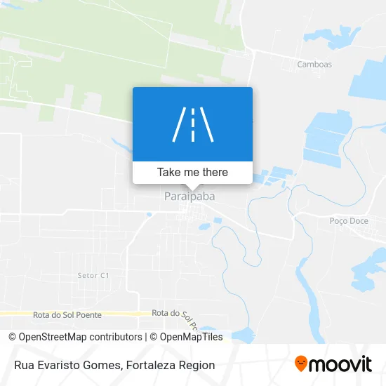 Rua Evaristo Gomes map
