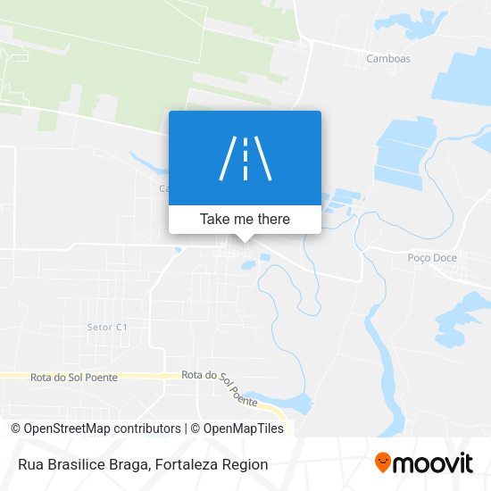 Rua Brasilice Braga map