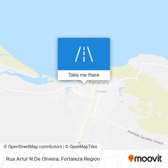 Rua Artur N De Oliveira map