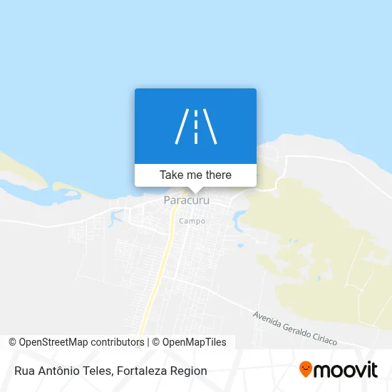 Rua Antônio Teles map