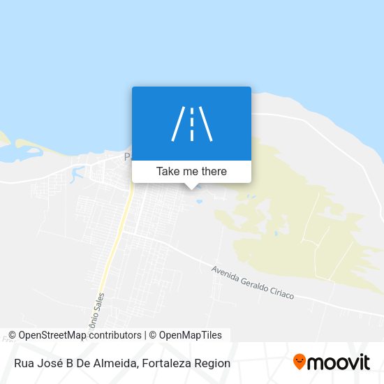 Rua José B De Almeida map