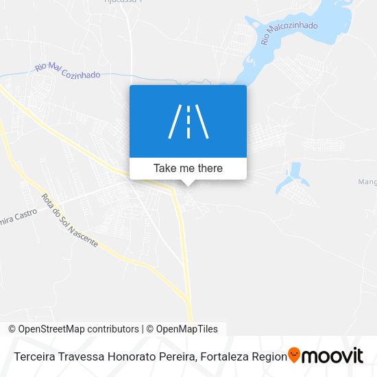 Terceira Travessa Honorato Pereira map