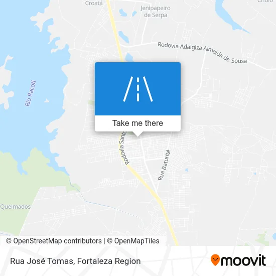 Rua José Tomas map