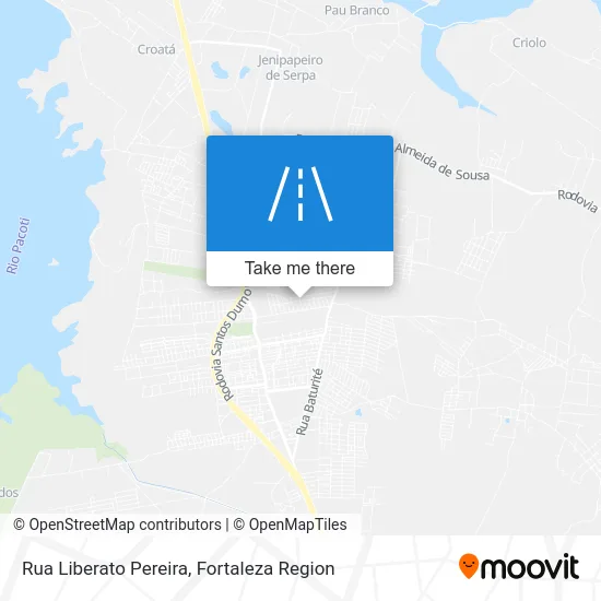 Rua Liberato Pereira map