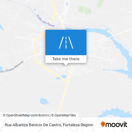 Mapa Rua Albaniza Benício De Castro