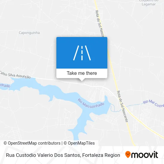 Rua Custodio Valerio Dos Santos map