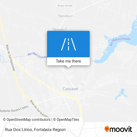 Rua Dos Lírios map