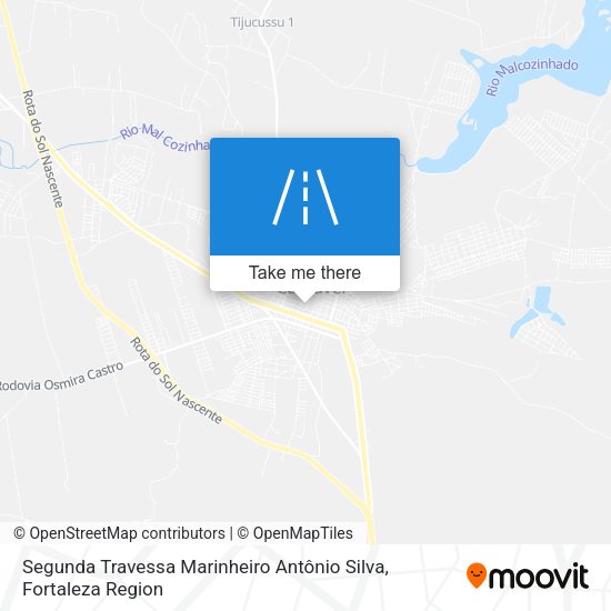 Segunda Travessa Marinheiro Antônio Silva map