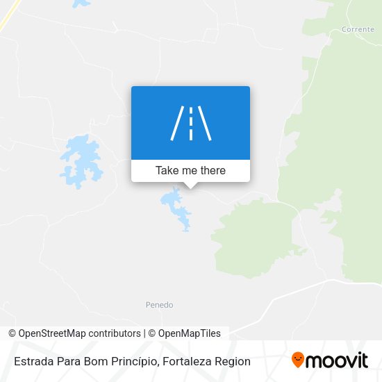 Estrada Para Bom Princípio map