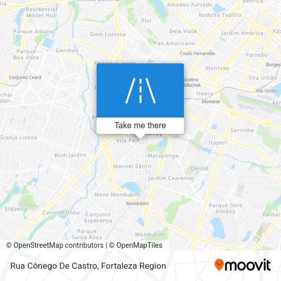 Rua Cônego De Castro map