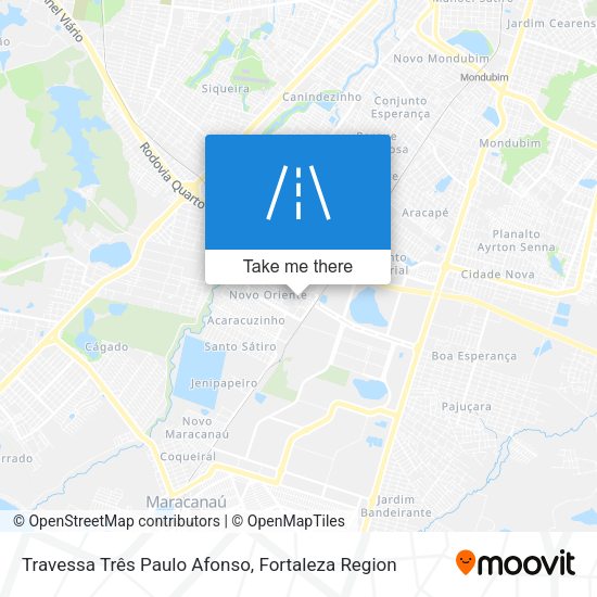 Travessa Três Paulo Afonso map