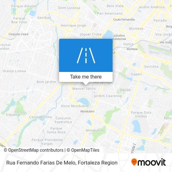 Rua Fernando Farias De Melo map