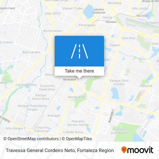 Travessa General Cordeiro Neto map