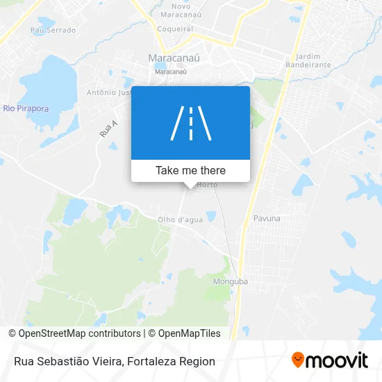 Rua Sebastião Vieira map