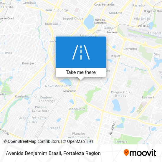 Avenida Benjamim Brasil map