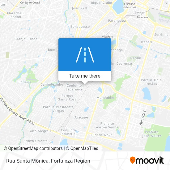 Rua Santa Mônica map