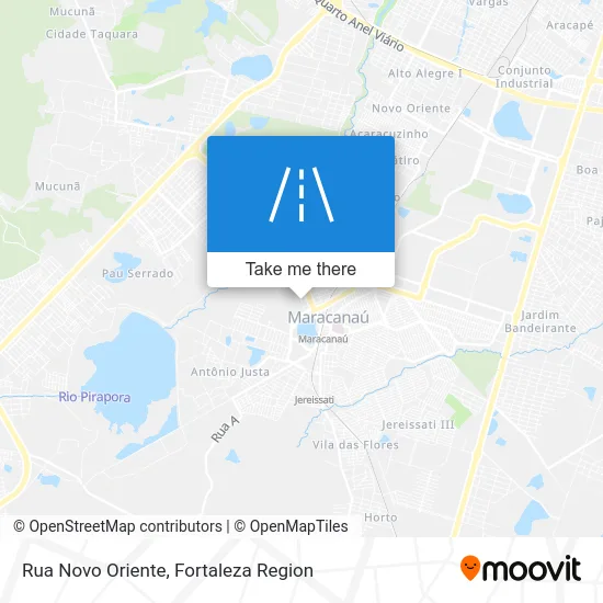 Rua Novo Oriente map