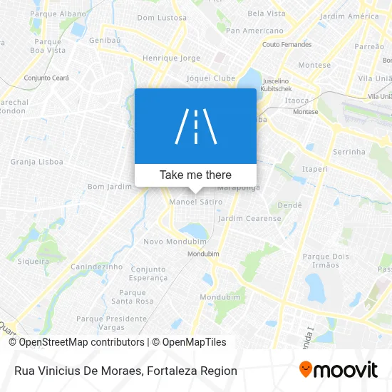 Rua Vinicius De Moraes map