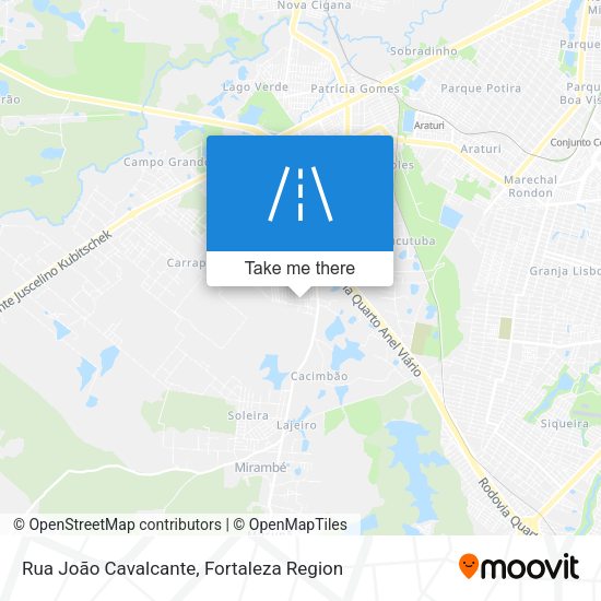 Rua João Cavalcante map