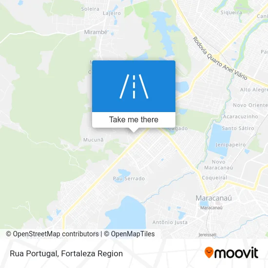 Rua Portugal map