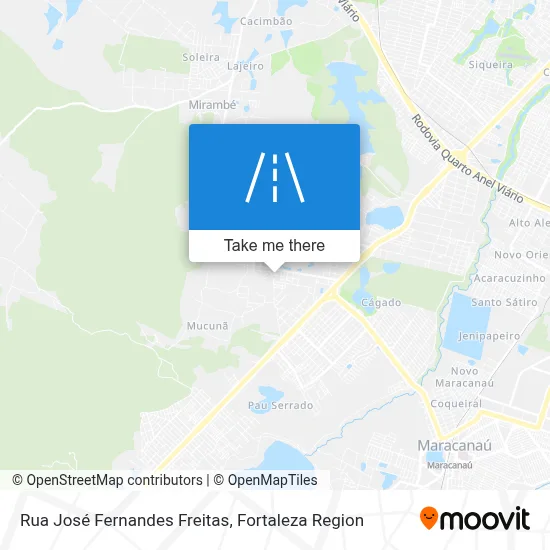 Rua José Fernandes Freitas map