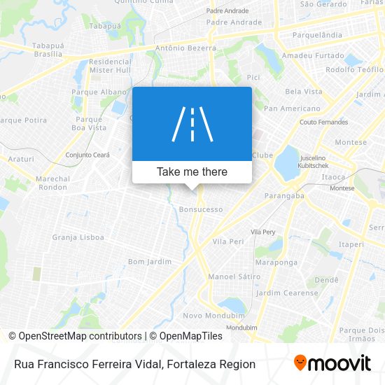 Rua Francisco Ferreira Vidal map