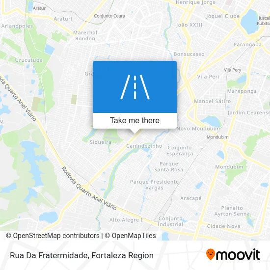 Rua Da Fratermidade map