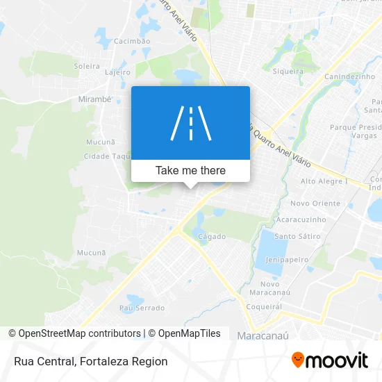 Rua Central map