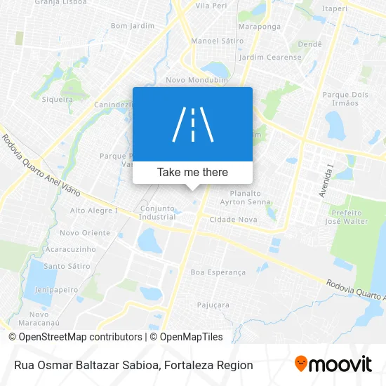 Rua Osmar Baltazar Sabioa map