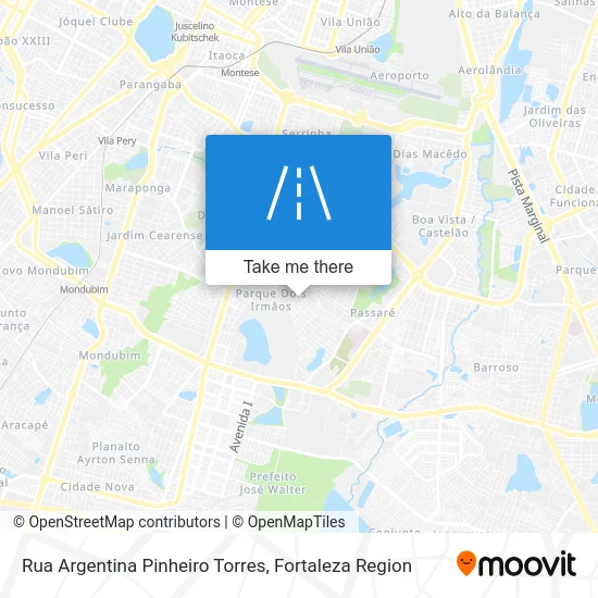 Rua Argentina Pinheiro Torres map