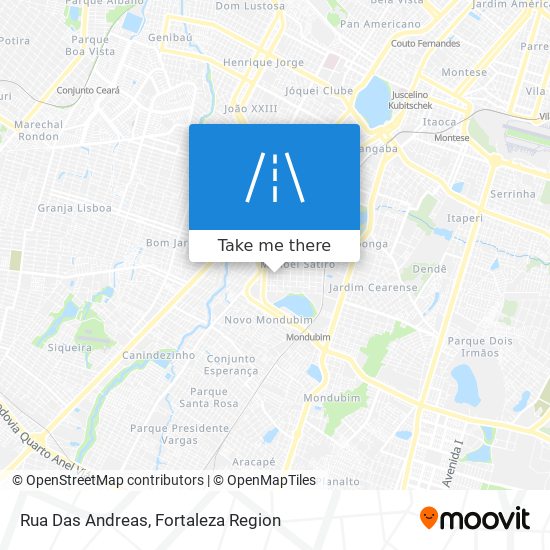 Rua Das Andreas map