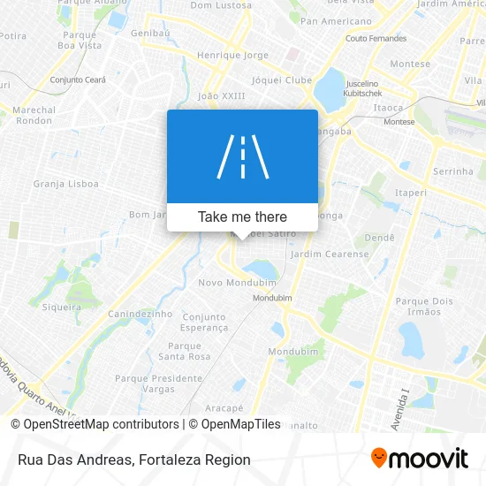 Rua Das Andreas map