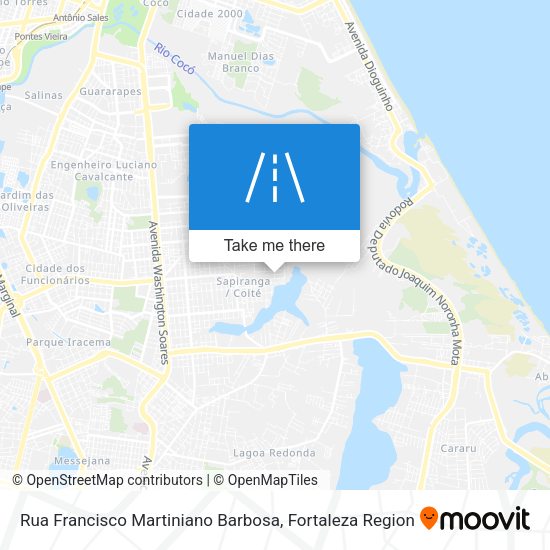 Rua Francisco Martiniano Barbosa map