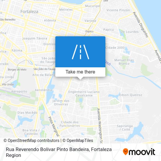 Rua Reverendo Bolivar Pinto Bandeira map