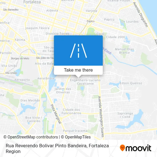 Rua Reverendo Bolivar Pinto Bandeira map