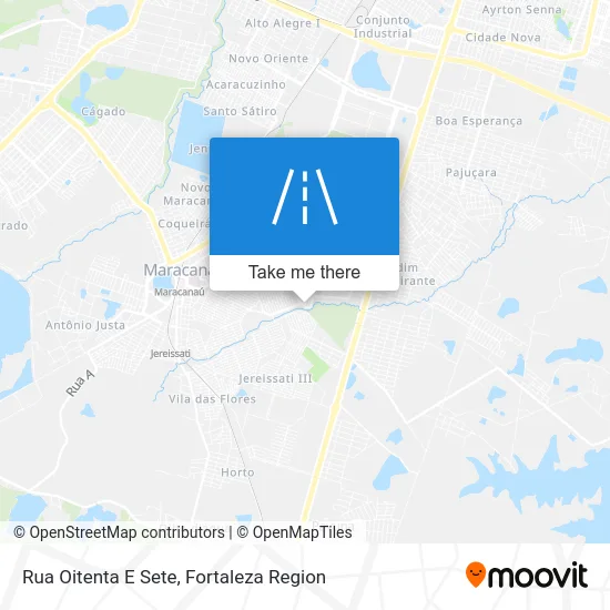 Rua Oitenta E Sete map