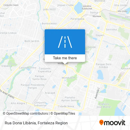 Rua Dona Libânia map
