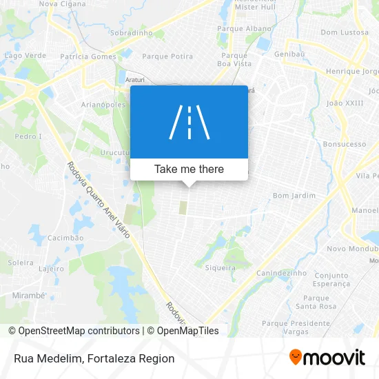 Rua Medelim map