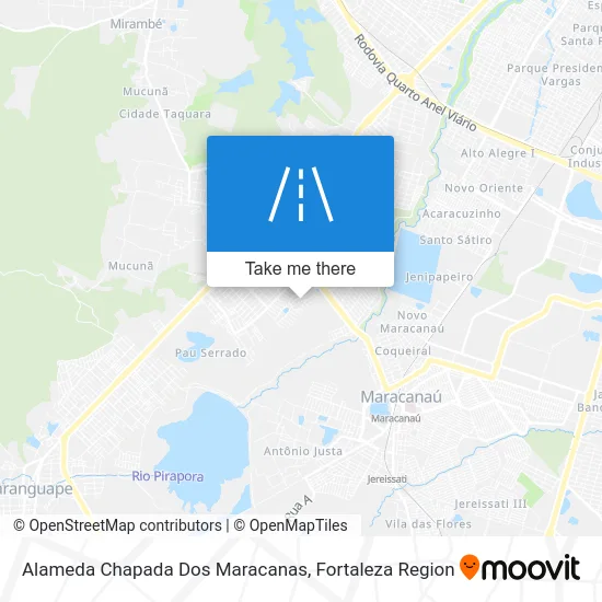 Alameda Chapada Dos Maracanas map