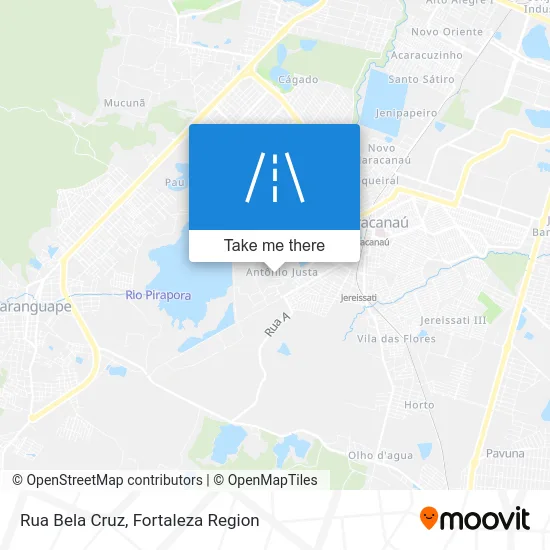 Rua Bela Cruz map