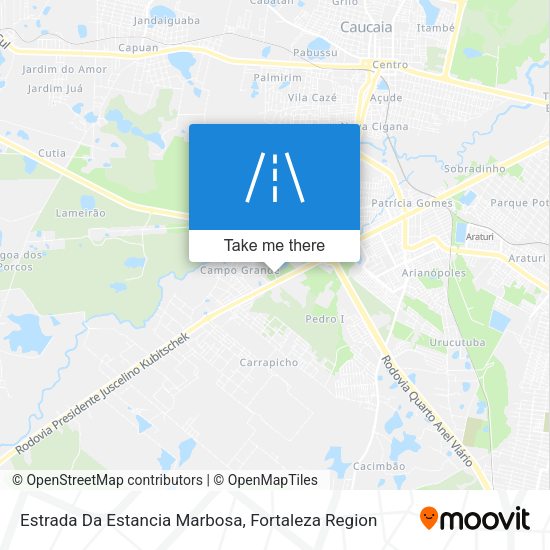 Estrada Da Estancia Marbosa map