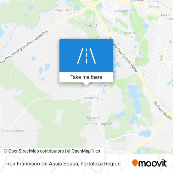 Rua Francisco De Assis Sousa map