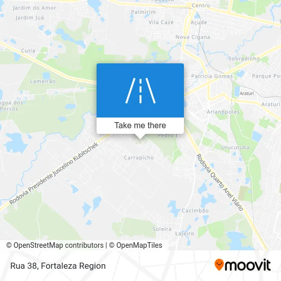 Rua 38 map