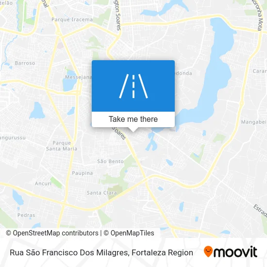 Rua São Francisco Dos Milagres map